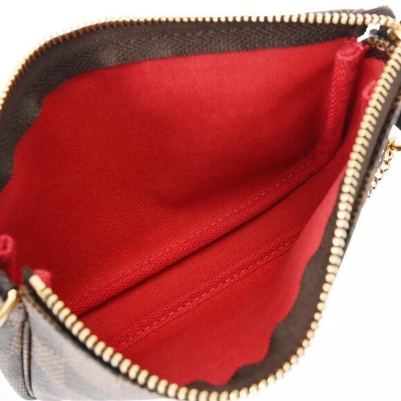 LOUIS VUITTON Damier Mini Pochette Accessoires Brown - Picture 10 of 12